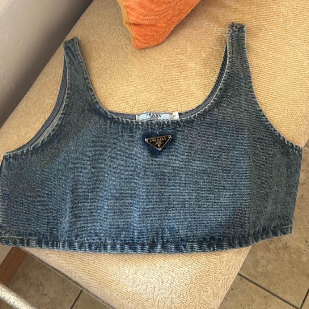 Cute Denim Crop Top